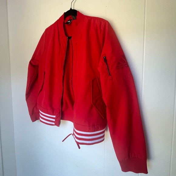 Adidas fleece lined Track Bomber Jacket - Picture 5 of 16